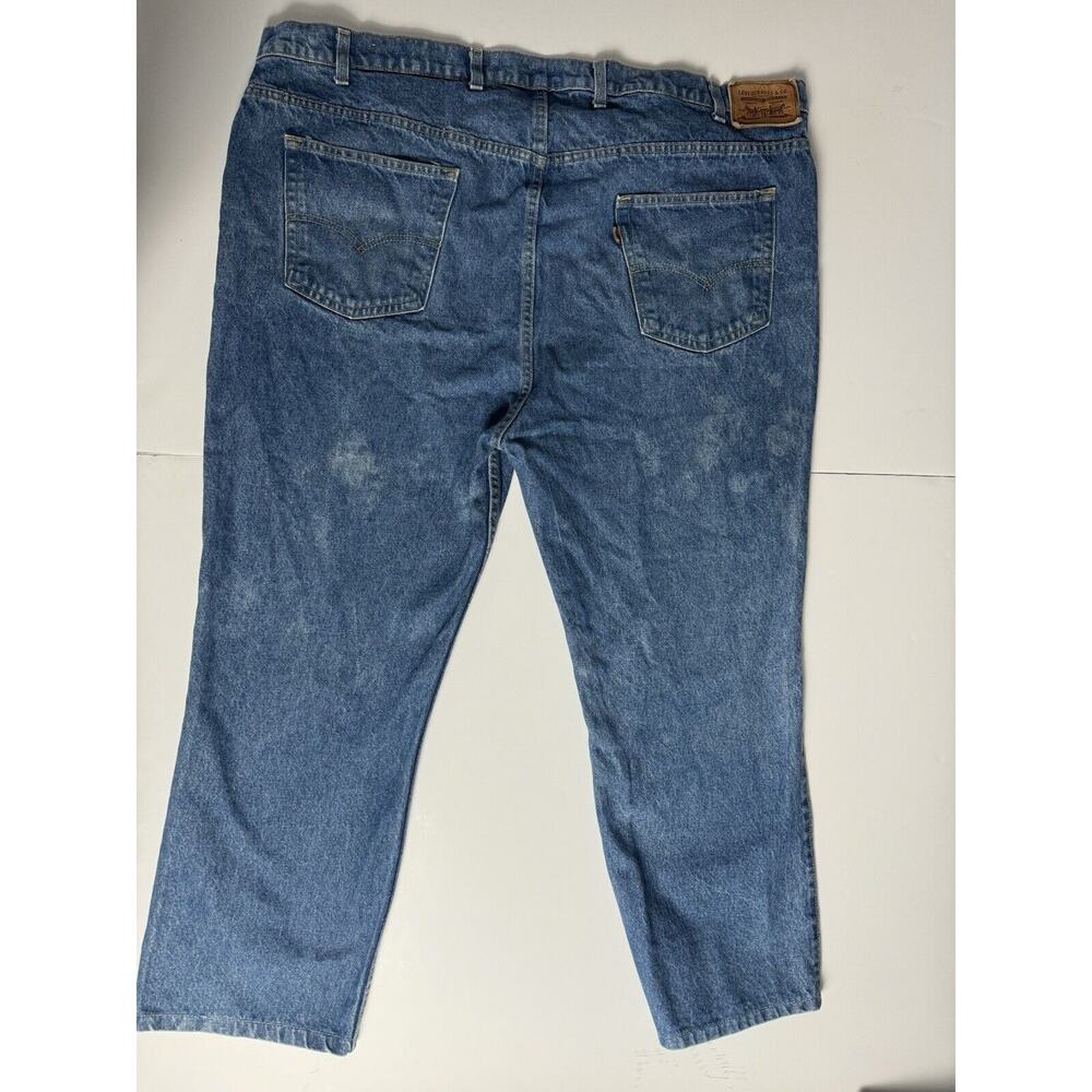 Vintage Levis 549 Jeans Men’s 52x28 Leather Tab Blue Denim 80s 1986 - Picture 3 of 13